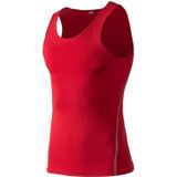 Fitness Running Training Tight Quick Dry Vest (Kleur: Rood formaat:XXXL)