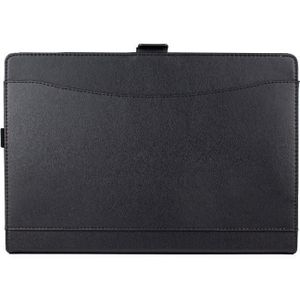 Voor Microsoft Surface Pro 7/7+ Microfiber Lamsvacht Textuur Magnetische Horizontale Flip Leren Case met Pen Slot & Houder (Zwart)