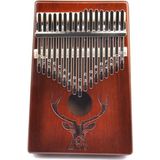 17-Tone Beginner Finger Piano Deer Head Kalimba Thumb Piano (Coffee Kit)