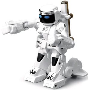 777-615 Battle RC robot 2.4 G lichaam Sense afstandsbediening speelgoed voor kinderen cadeau Toy model Mini slimme robot battle speelgoed voor jongens (wit)