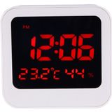 Bureauklok tabel digitale Backlight LED Alarm met tijd & datum & temperatuur & vochtigheid Display