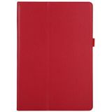 Voor Lenovo Tab 4 10 Plus (TB-X704) / Tab 4 10 (TB-X304) Litchi Texture Solid Color Horizontal Flip Leather Case met Holder & Pen Slot(Red)