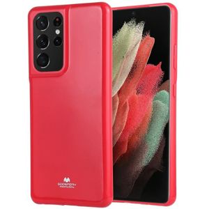 Voor Samsung Galaxy S21 Ultra 5G GOOSPERY JELLY Volledige dekking Soft case (Rose Red)
