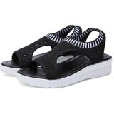 Dames ademende plateausandalen Flying Woven Wedge strandsandalen  maat: 35