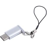 Mini draagbare USB naar type-C & USB-C Converter adapter met OTG (wit)