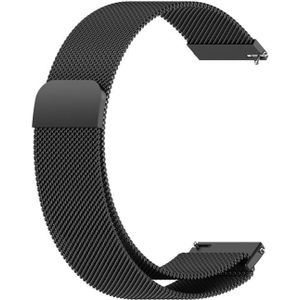 Voor Huawei Horloge 3/3 Pro 22mm Milanese Loop Vervanging Strap Horlogeband (Zwart)