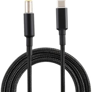PD 100W 7.9 x 5.0mm Man naar USB-C / Type-C Mannelijke Nylon Weave Power Charge Cable  kabellengte: 1 7 m