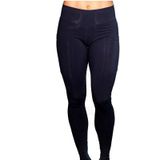 Yoga broek met zakken vrouwen Sport Leggings Jogging Workout Workout Hardlopen Leggings Stretch Hoge Elastische Gym Panty's Vrouwen Legging XL (Zwart)