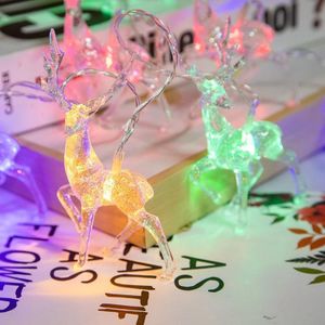 Kerst Elk String Lights Holiday Decoration  Spec: 3m 20 LED's USB Power (kleurrijk licht)