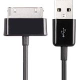 USB Sync Kabel voor Samsung Galaxy Tab 7.0 Plus / P6200 / Galaxy Tab 7.7 / P6800 / Galaxy Tab 7 / P1000 / Galaxy Tab 10.1 / P7100 / Galaxy Tab 8.9 / P7300 / Galaxy Tab 10.1 / P7500 / Galaxy Note 10.1 / N8000 / Galaxy Note 8.0 / N5000  Lengte: 1 meter