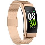 K30 0.96 inch Steel Band Oortelefoon Afneembaar Leven Waterdicht Smart Watch Ondersteuning Bluetooth Call (Rose Gold)