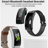 K30 0.96 inch Steel Band Oortelefoon Afneembaar Leven Waterdicht Smart Watch Ondersteuning Bluetooth Call (Rose Gold)
