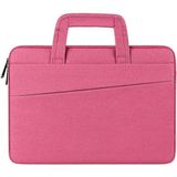 ST03 waterdichte laptop opbergtas aktetas laptophoes met meerdere compartimenten  maat: 14 1-15 4 inch (roze roze)