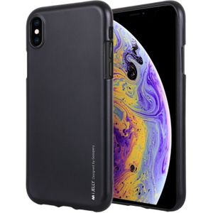 MERCURY GOOSPERY JELLY serie Shockproof zachte TPU Case voor iPhone XS Max(Black)