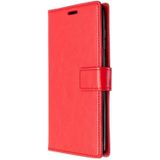 Voor Galaxy A81 Crazy Horse Texture Horizontale Flip Lederen case met Holder & Card Slots & Wallet & Photo Frame(rood)