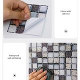20 stks / set 3D muurstickers badkamer keuken waterdicht en olie-proof zelfklevende behang tegel stickers (MSK-012)