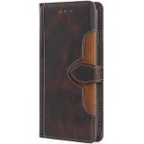 For OnePlus Ace Racing Skin Feel Magnetic Buckle Leather Phone Case(Brown)