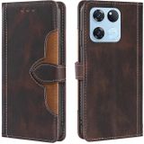 For OnePlus Ace Racing Skin Feel Magnetic Buckle Leather Phone Case(Brown)