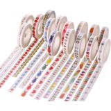 20 rollen 8mmx10m papier tape hand ledger decoratie sticker (kleurrijke punaise SM-27)