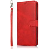 For Samsung Galaxy Note9 Calf Texture 2 in 1 Detachable Magnetic Back Cover Horizontal Flip Leather Case with Holder & Card Slots & Wallet & Photo Frame(Red)