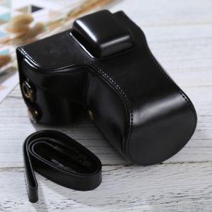 Full Body Camera PU lederen Case tas met riem voor Samsung NX300(Black)