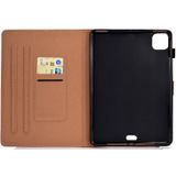 Voor iPad Air (2020) 10 9 Solid Color Magnetic Horizontal Flip Leather Case met Kaartslots & Houder & Anti-slip Strip(Groen)