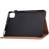 Voor iPad Air (2020) 10 9 Solid Color Magnetic Horizontal Flip Leather Case met Kaartslots & Houder & Anti-slip Strip(Groen)