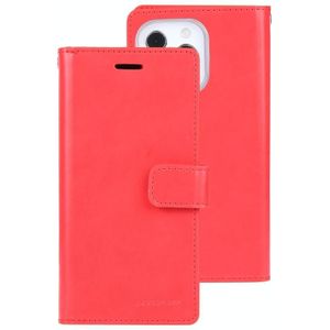 Voor iPhone 14 Pro Max MERCURY GOOSPERY MANSOOR 9 Kaartsleuven Lederen Case (Rood)