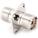 UHF SO239 female naar Female met Panel Mount RF-connector adapter