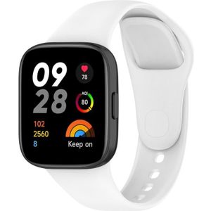 Voor Redmi Watch 3 Lite sport effen kleur siliconen vervangende horlogeband