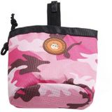 Multifunctionele Pet Training Camouflage Snacks Bag Portable Dog Walking Belt Bag(Pink)