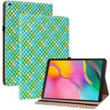 Voor Samsung Galaxy Tab A 10.1 2019 T510 Kleur Weave Lederen Tablet Case met Houder