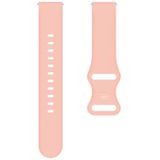 22mm voor Amazfit GTS 2E Butterfly Gesp Siliconen Vervanging Strap Watchband (Pink)