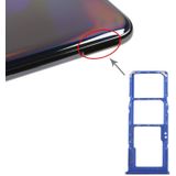 SIM-kaartlade + SIM-kaartlade + Micro SD-kaartlade voor Galaxy A70 (Blauw)