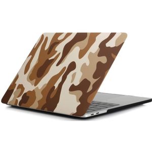 Camouflage Patroon Laptop Water Decals PC-beschermhoes voor MacBook Pro 15.4 Inch A1286 (Brown Camouflage)