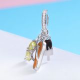 S925 Sterling Silver Cozy Summer Head Hanger DIY Bracelet Ketting Accessoires