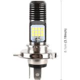 H4 DC12V / 7.4W Motorfiets LED Koplamp met 24LEDs SMD-3030 Lamp Kralen (Wit Licht)