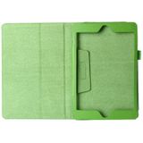 Litchi textuur horizontale Flip PU lederen beschermhoes met houder voor iPad mini 2019 (groen)