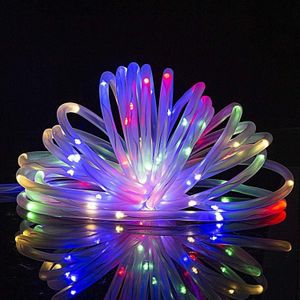 Holiday Party Decoration Tube String Lights Led Garden Decoration Casing Light met afstandsbediening  Spec: 7m 50 LED's Batterij Powered (Color Light)