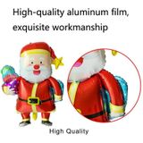 10 PCS kerst decoratie aluminium film ballonnen  stijl: sneeuwvlok kerstman