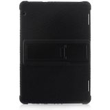 Voor Huawei MediaPad T5 Tablet PC Siliconen Beschermhoes met onzichtbare beugel(zwart)