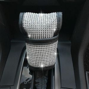 2 STUKS Auto Diamond-Studded Interieurproducten Gepersonaliseerde Beschermende Sleeve Gear Cover