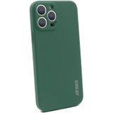 Hat-Prince ENKAY Liquid Silicone Shockproof Protective Case Cover  for iPhone 13 Pro Max(Dark Green)