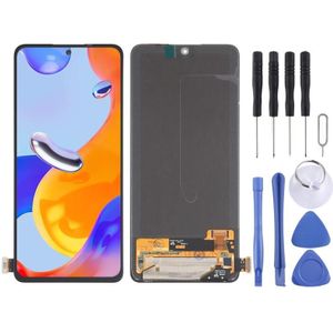 Super Amoled Materiaal Origineel LCD-scherm en digitizer Volledige montage voor Xiaomi Redmi Note 11 Pro 4G / Redmi Note 11 Pro 5G / Redmi Note 11 PRO + 5G (India)