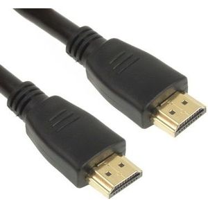 HDMI 19 Pin mannetje naar HDMI 19Pin mannetje kabel  Lengte: 1 meter  1.3 Versie  Ondersteunt HD TV / Xbox 360 / PS3 etc (Zwart + Verguld)