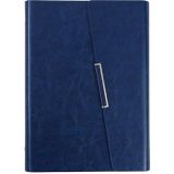 2 PCS Business Notebook Imitatie Lederen PU tri-fold losbladig kladblok  specificatie: A5(blauw)