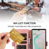Voor Samsung Galaxy Note 10 Retro Magnetic Closing Clasp Horizontale Flip Lederen Case met Holder & Card Slots & Photo Frame & Wallet (Rose Gold)