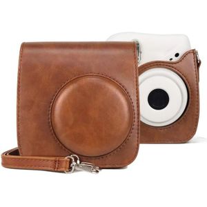 Retro Full Body PU Lederen Case Camera Bag met riem voor Fujifilm Instax Mini 7+ (Brown)