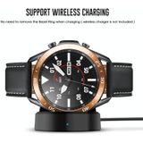 Voor Samsung Galaxy Watch 3 45mm Smart Watch Steel Bezel Ring  een versie (Rose Gold Ring White Letter)