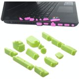 13 in 1 Universele Siliconen Anti-Dust Pluggen voor laptop (groen)